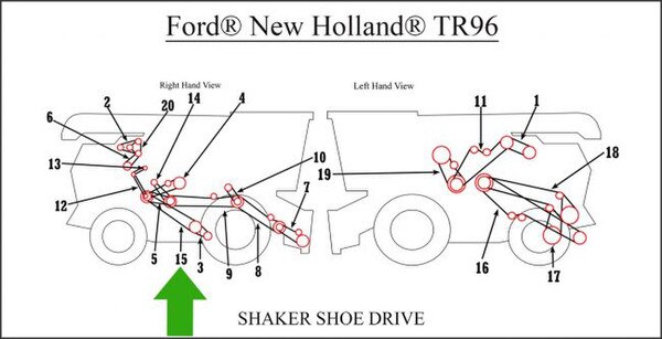 80774747 Shaker Shoe Drive Belt NH